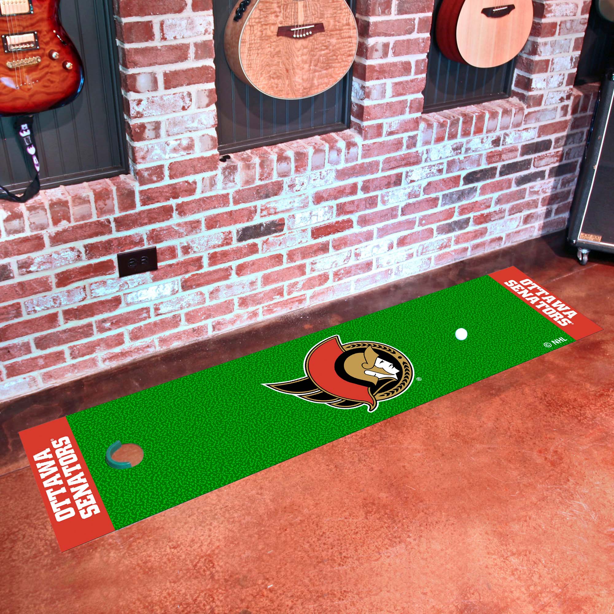 Ottawa Senators Putting Green Mat - 1.5ft. x 6ft.