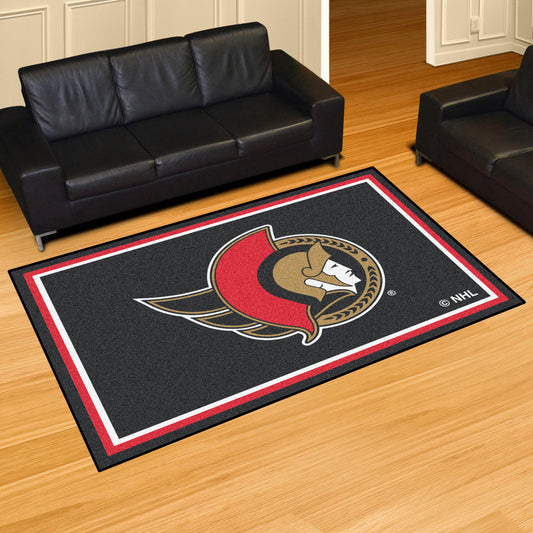 Ottawa Senators 5ft. x 8 ft. Plush Area Rug