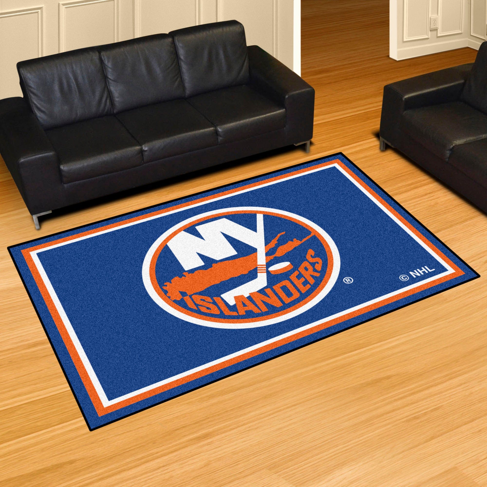 New York Islanders 5ft. x 8 ft. Plush Area Rug - New York Islanders