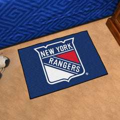 New York Rangers Starter Mat Accent Rug - 19in. x 30in. - New York Rangers