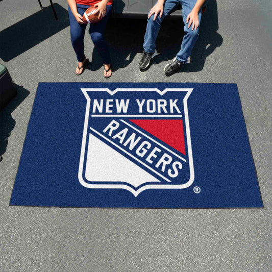 New York Rangers Ulti-Mat Rug - 5ft. x 8ft. - New York Rangers