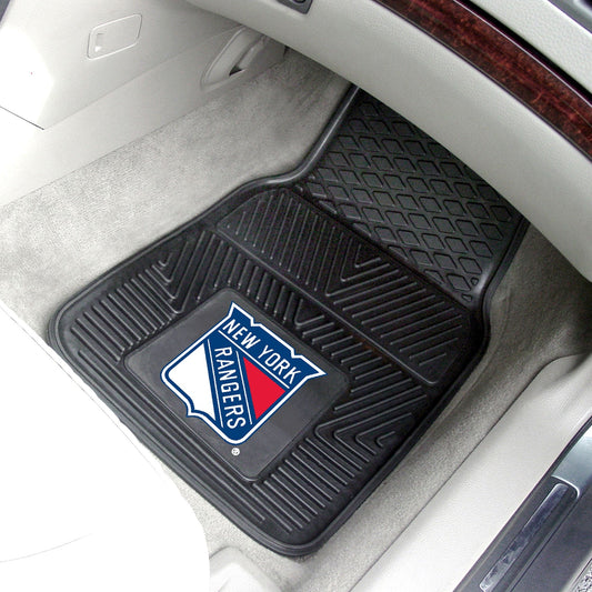 New York Rangers Heavy Duty Car Mat Set - 2 Pieces - New York Rangers