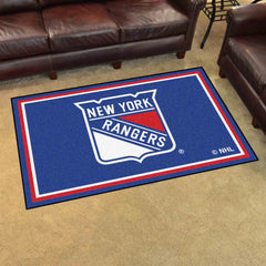 New York Rangers 4ft. x 6ft. Plush Area Rug - New York Rangers