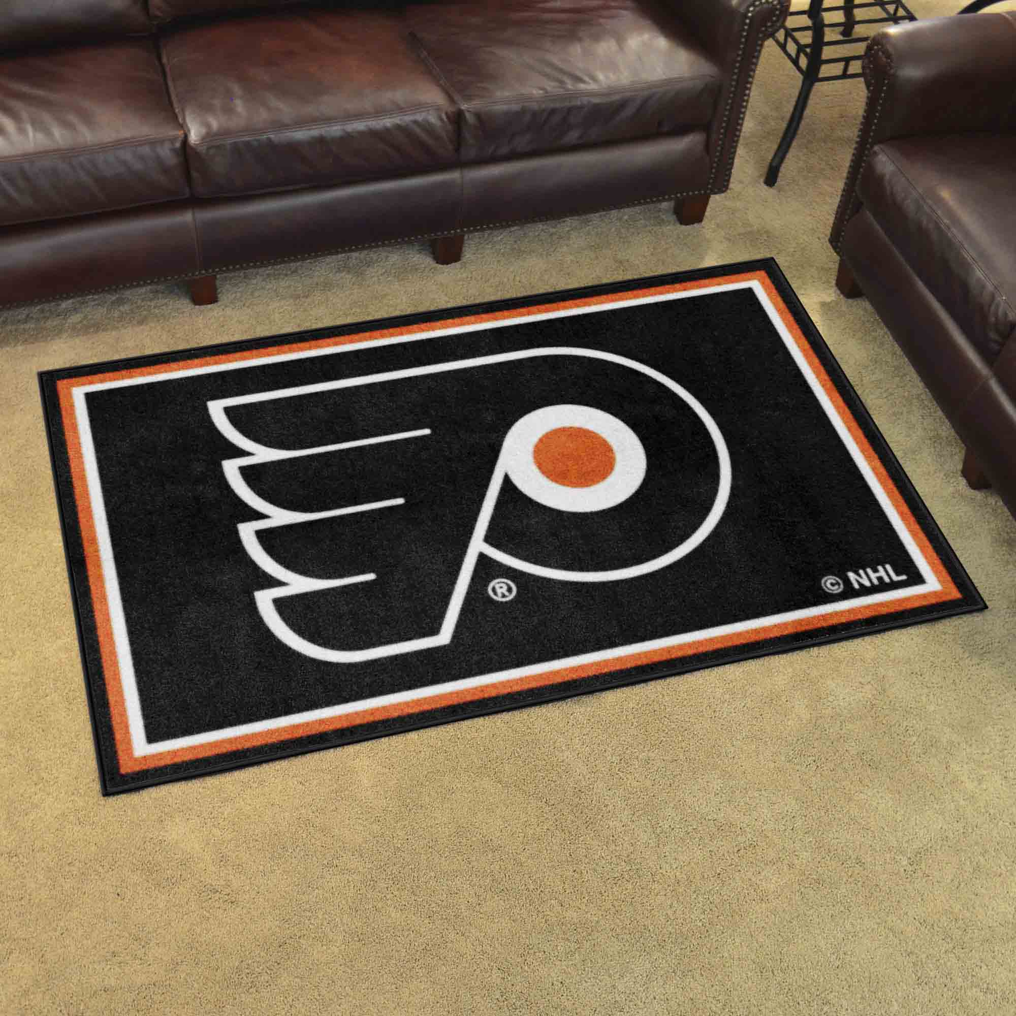 Philadelphia Flyers 4ft. x 6ft. Plush Area Rug