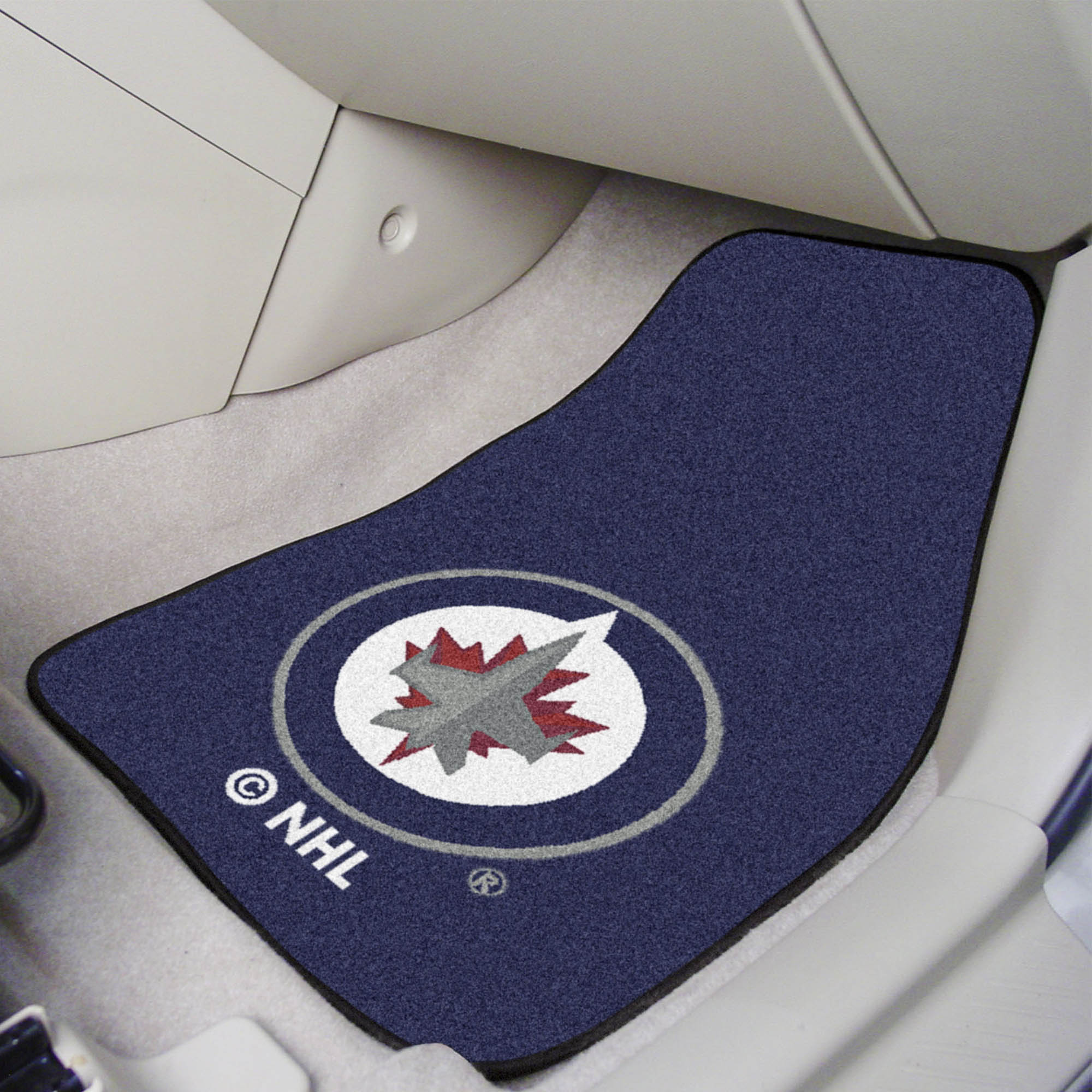 Winnipeg Jets Front Carpet Car Mat Set - 2 Pieces