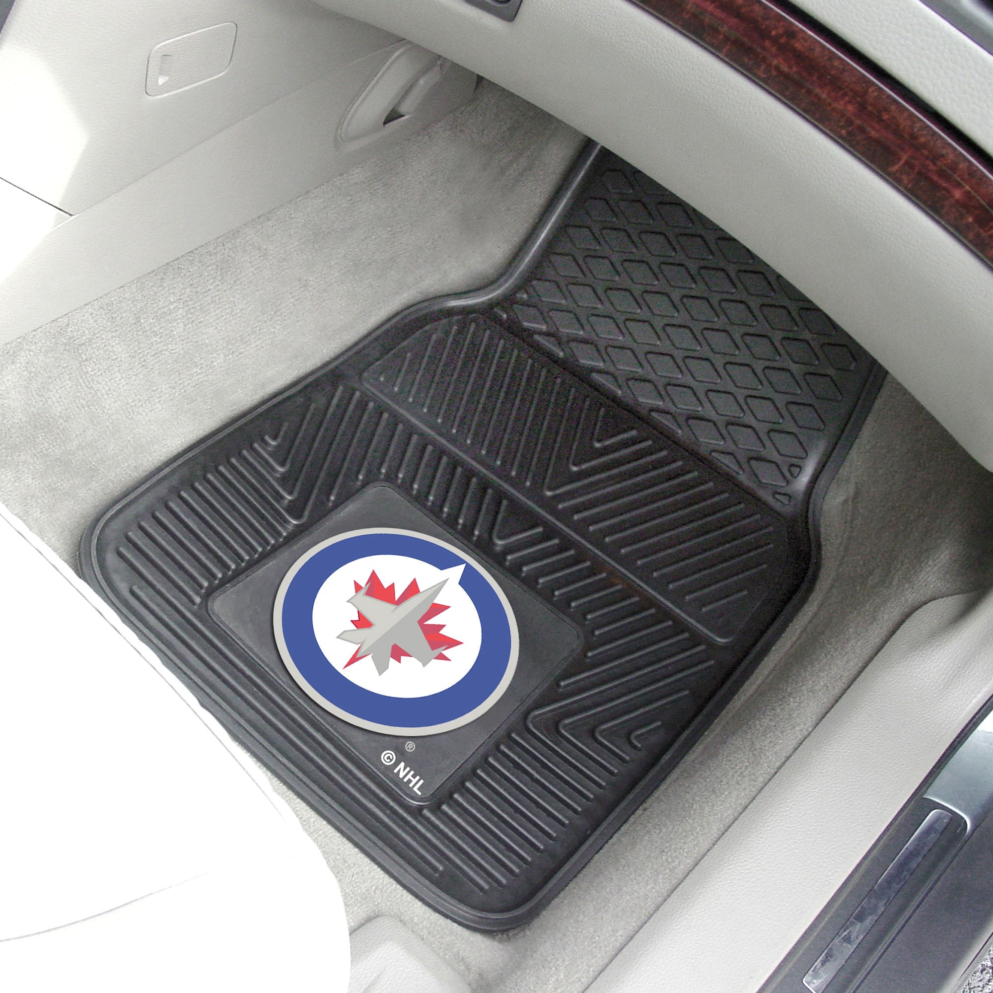 Winnipeg Jets Heavy Duty Car Mat Set - 2 Pieces