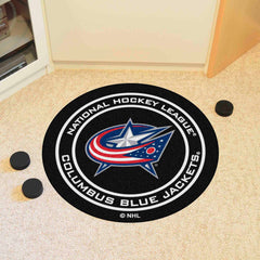 Columbus Blue Jackets Hockey Puck Rug - 27in. Diameter