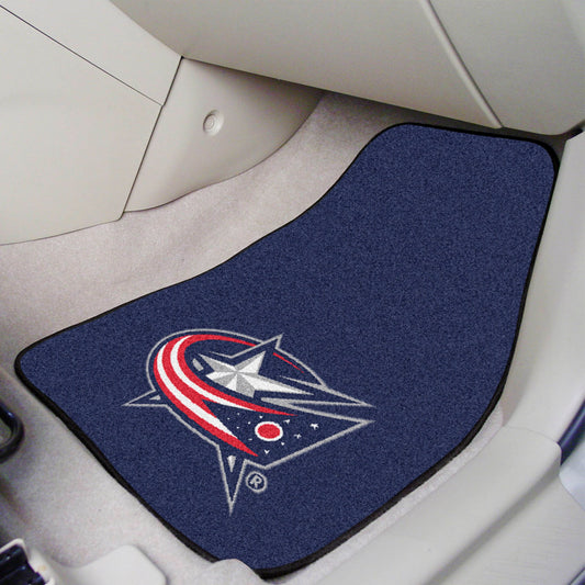 Columbus Blue Jackets Front Carpet Car Mat Set - 2 Pieces