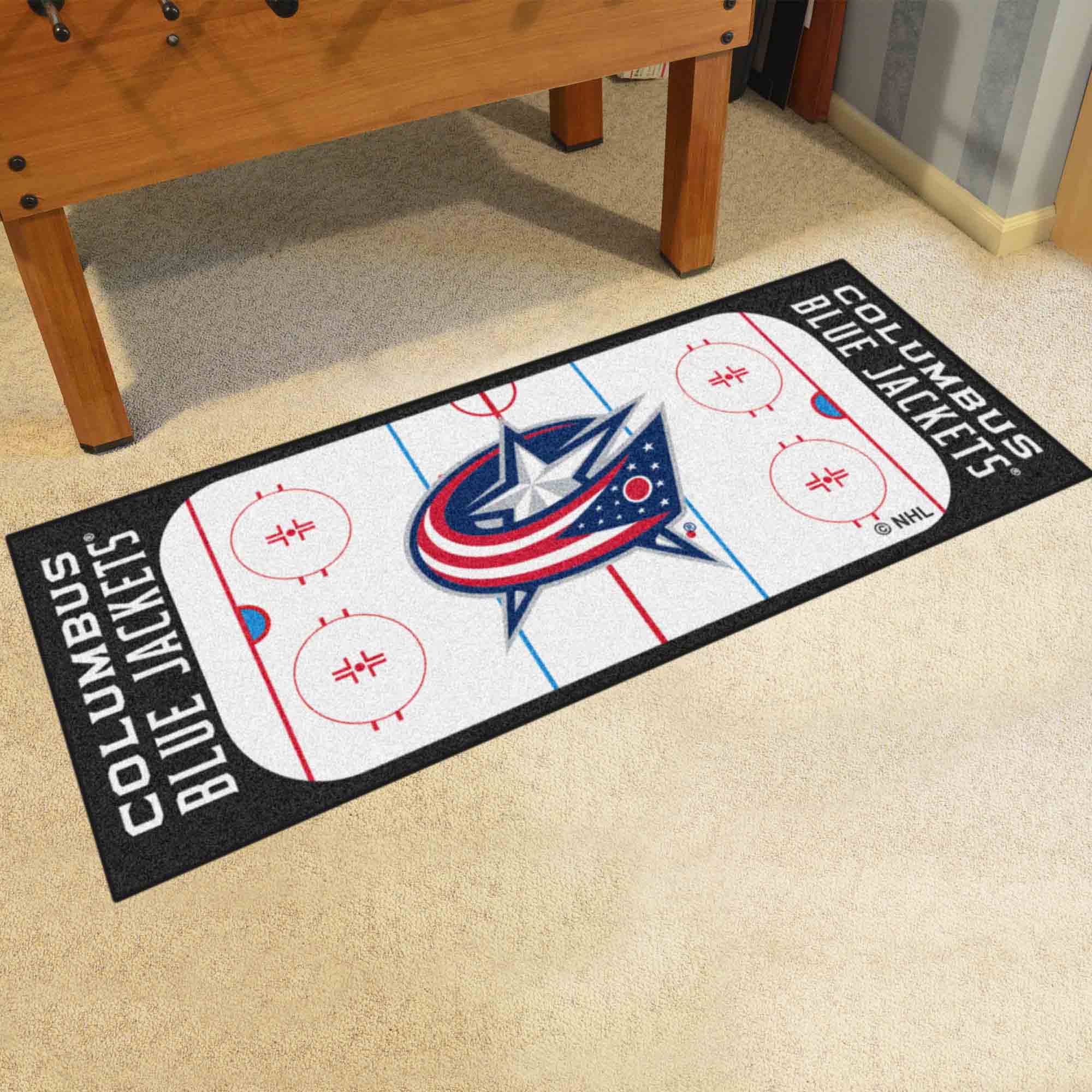 Columbus Blue Jackets Rink Runner - 30in. x 72in. - Columbus Blue Jackets