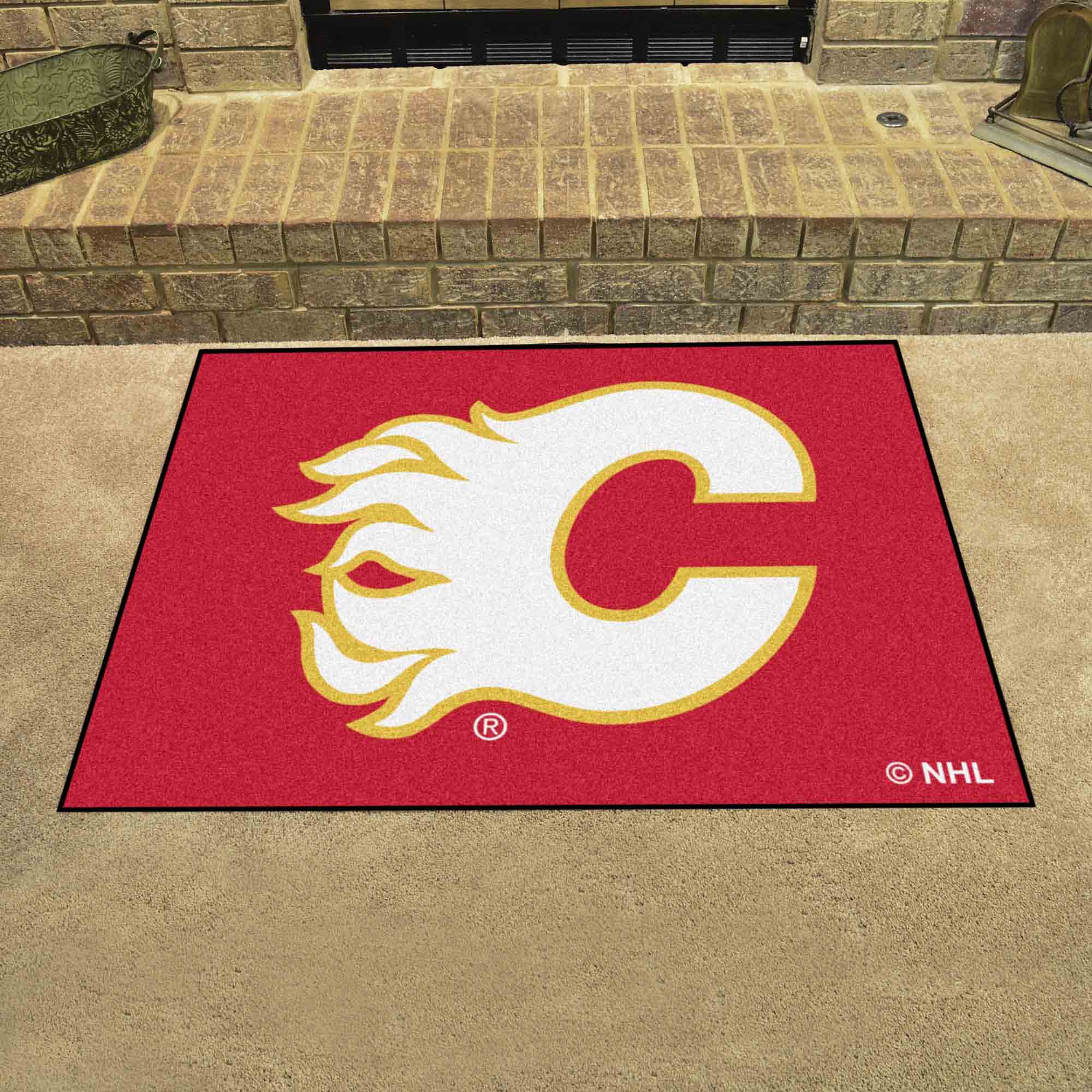 Calgary Flames All-Star Rug - 34 in. x 42.5 in. - Calgary Flames