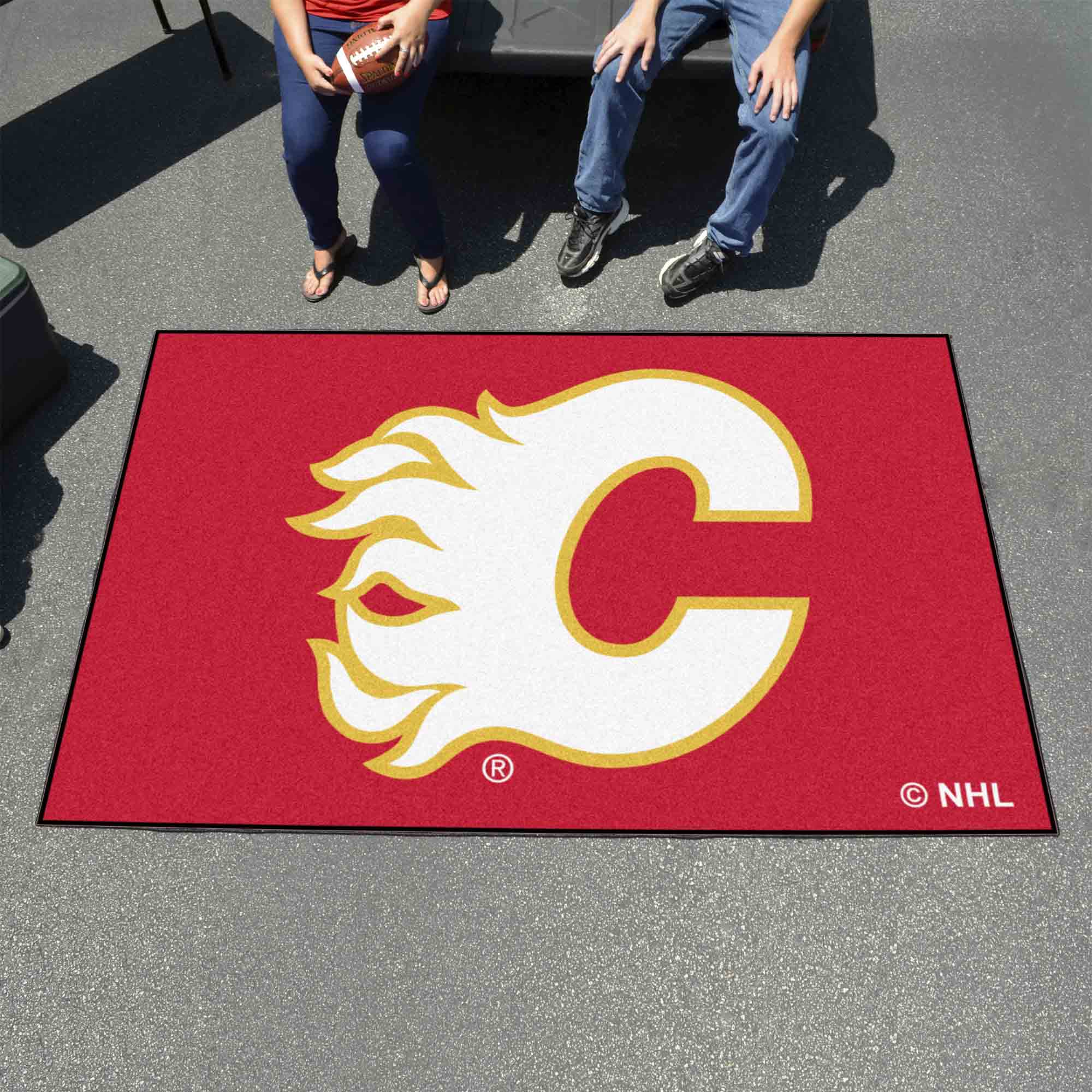 Calgary Flames Ulti-Mat Rug - 5ft. x 8ft. - Calgary Flames