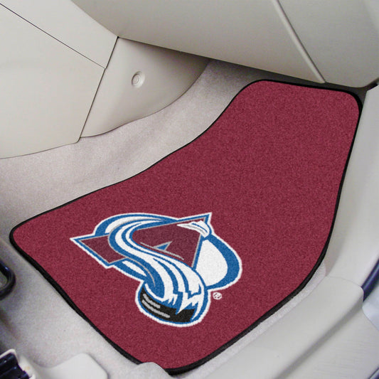 Colorado Avalanche Front Carpet Car Mat Set - 2 Pieces - Colorado Avalanche