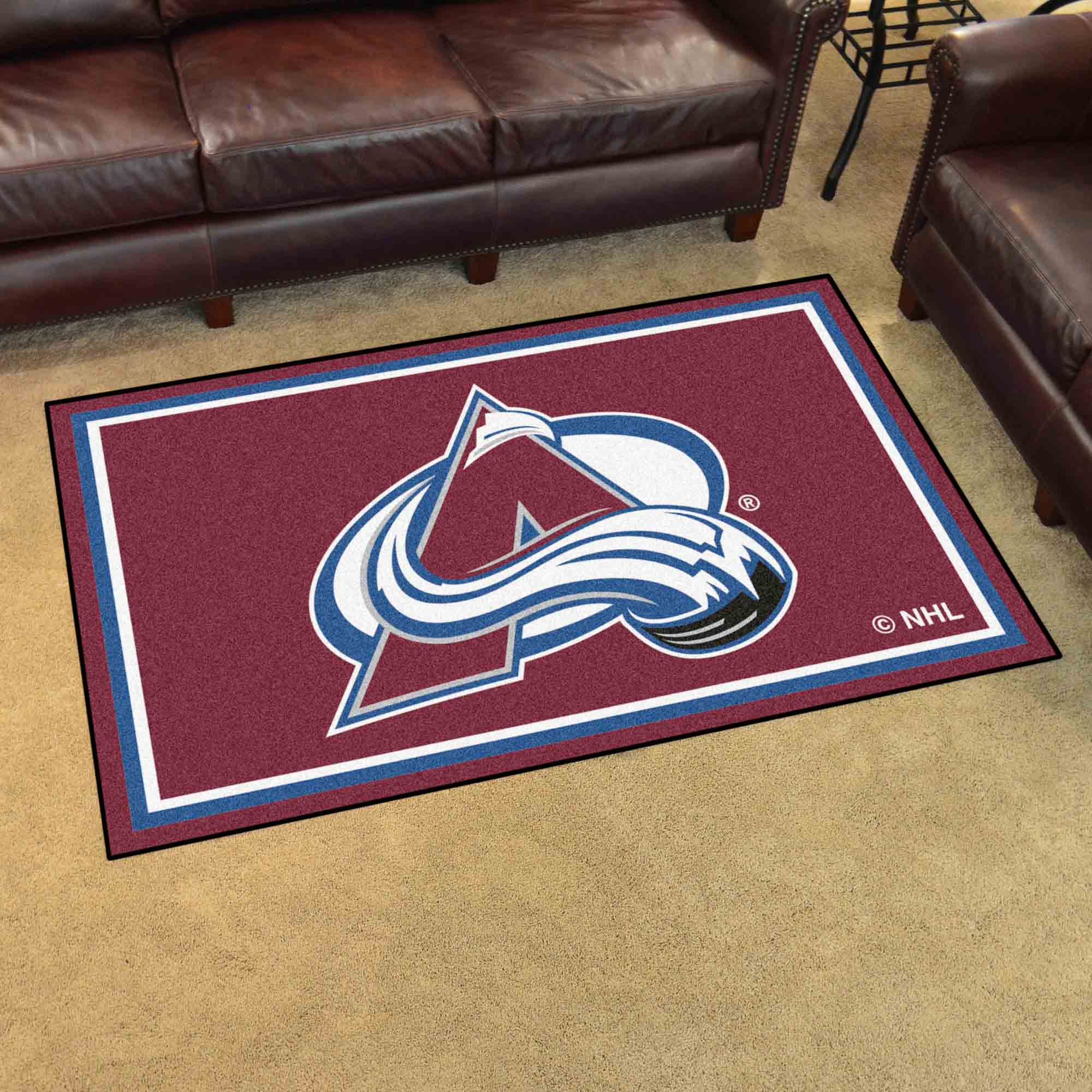 Colorado Avalanche 4ft. x 6ft. Plush Area Rug - Colorado Avalanche