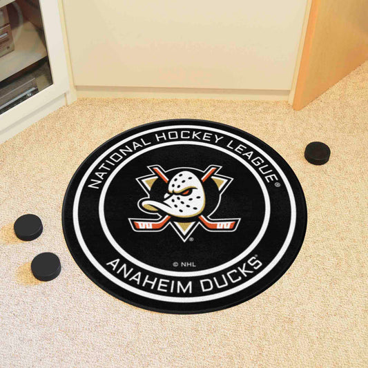 Anaheim Ducks Hockey Puck Rug - 27in. Diameter