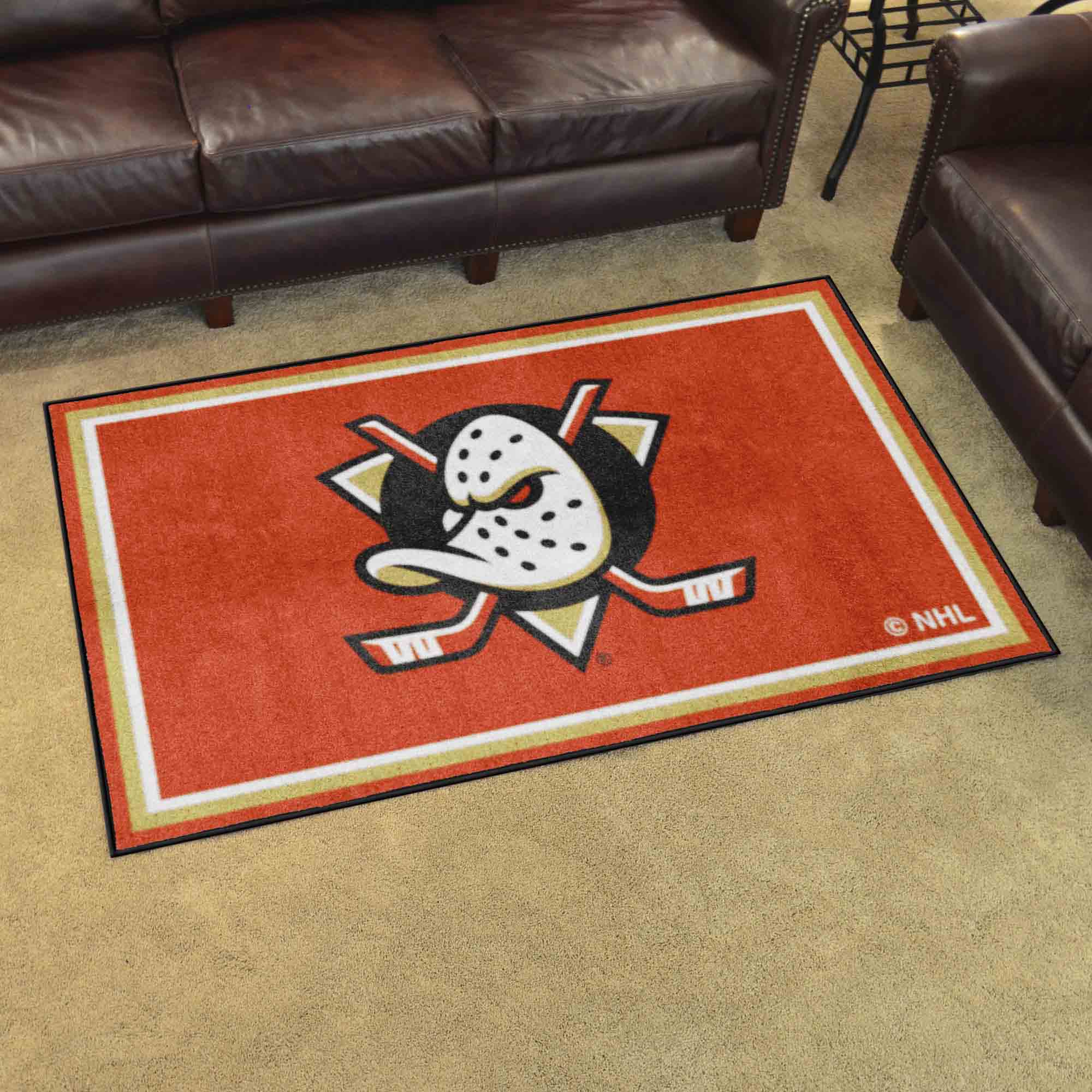 Anaheim Ducks 4ft. x 6ft. Plush Area Rug