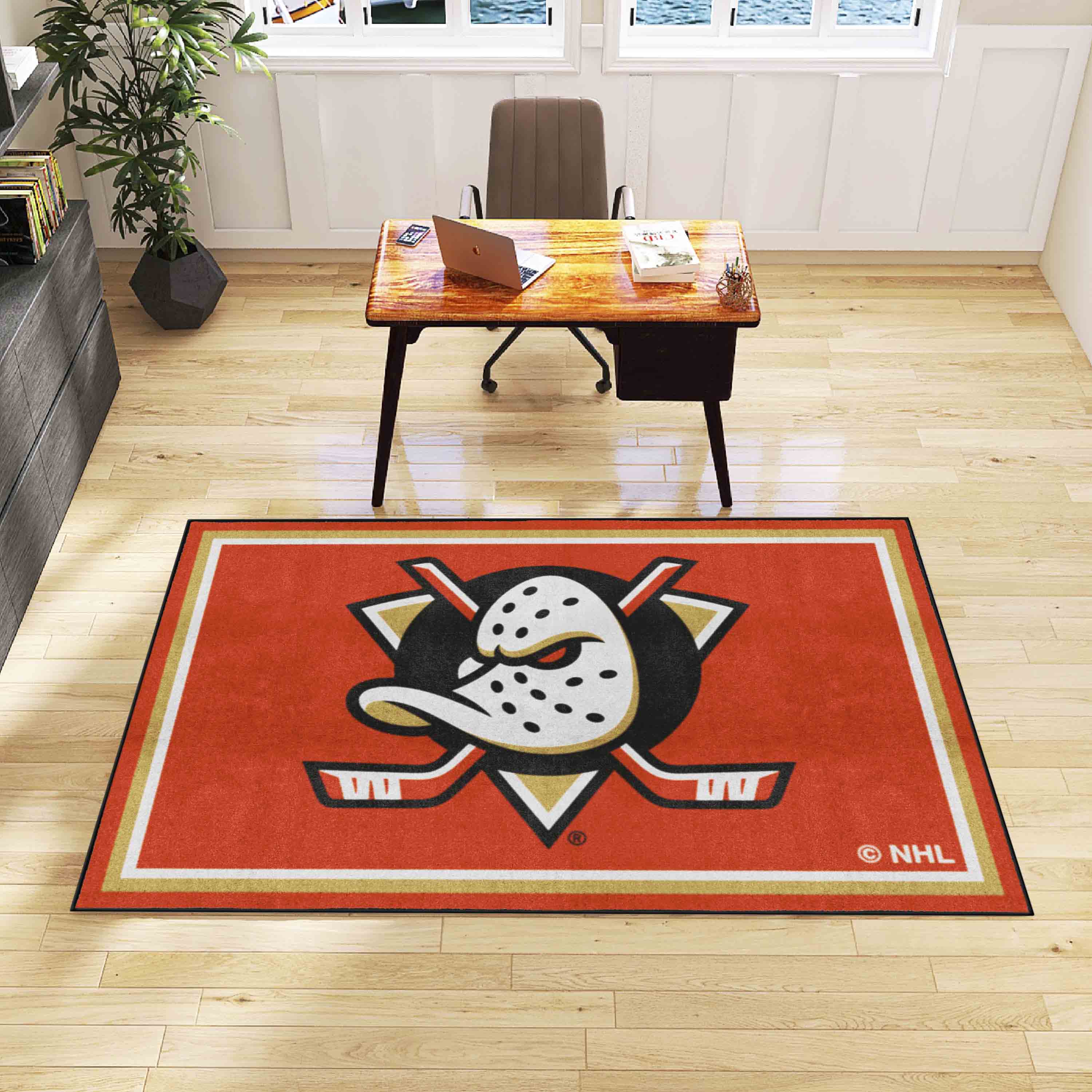 Anaheim Ducks 5ft. x 8 ft. Plush Area Rug