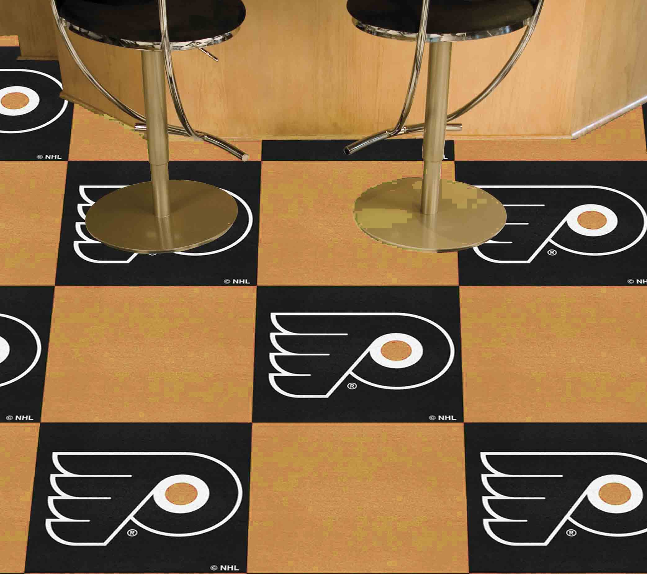 Philadelphia Flyers Team Carpet Tiles - 45 Sq Ft.