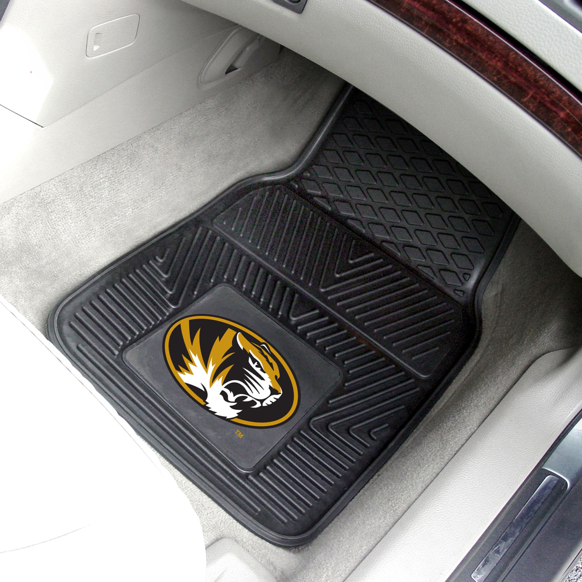 Missouri Tigers Heavy Duty Car Mat Set - 2 Pieces