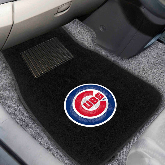 Chicago Cubs Embroidered Car Mat Set - 2 Pieces - Chicago Cubs