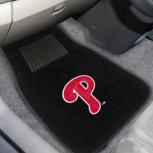 Philadelphia Phillies Embroidered Car Mat Set - 2 Pieces