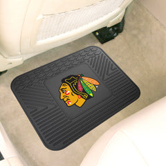 Chicago Blackhawks Back Seat Car Utility Mat - 14in. x 17in. - Chicago Blackhawks