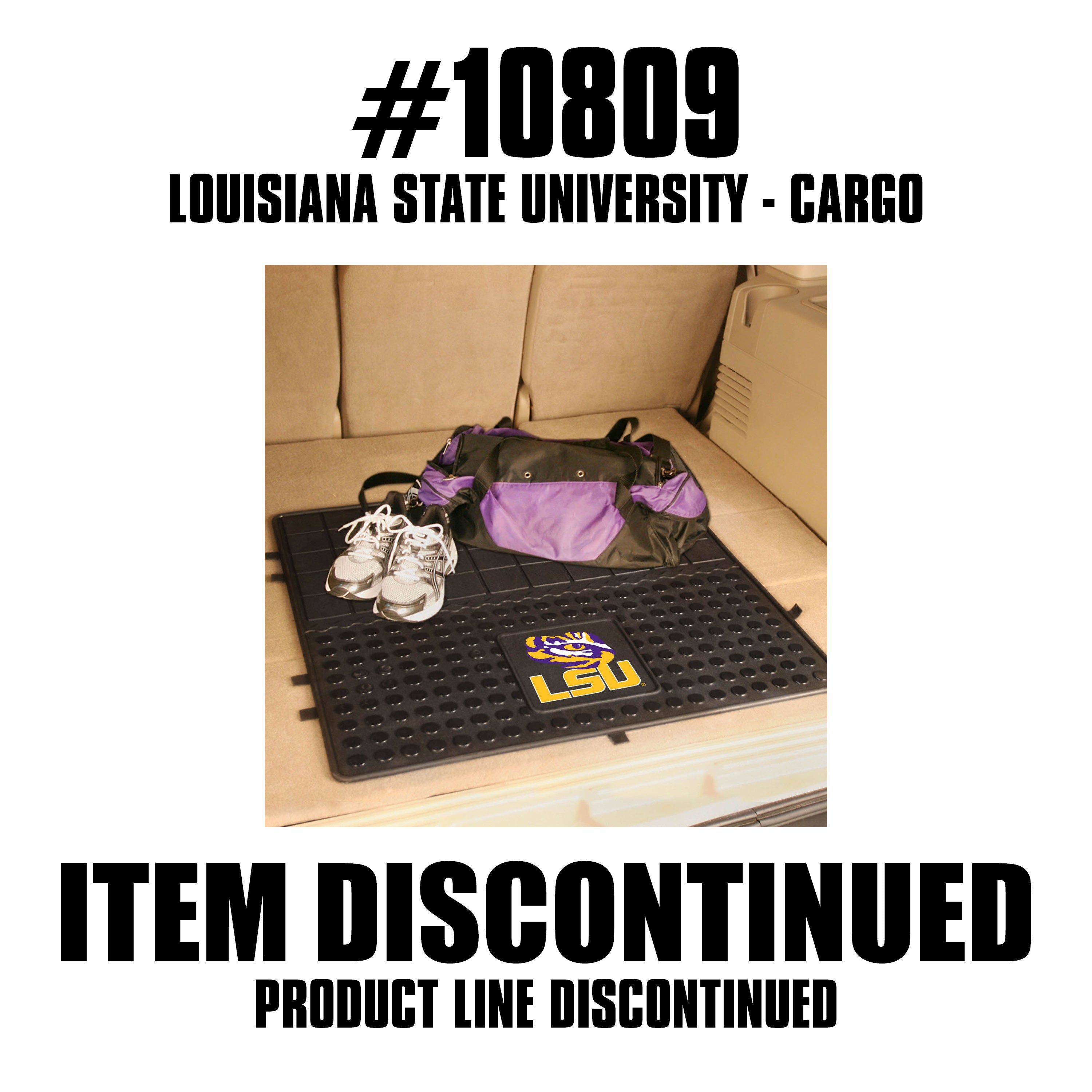 LSU Tigers Heavy Duty Cargo Mat 31"x31"