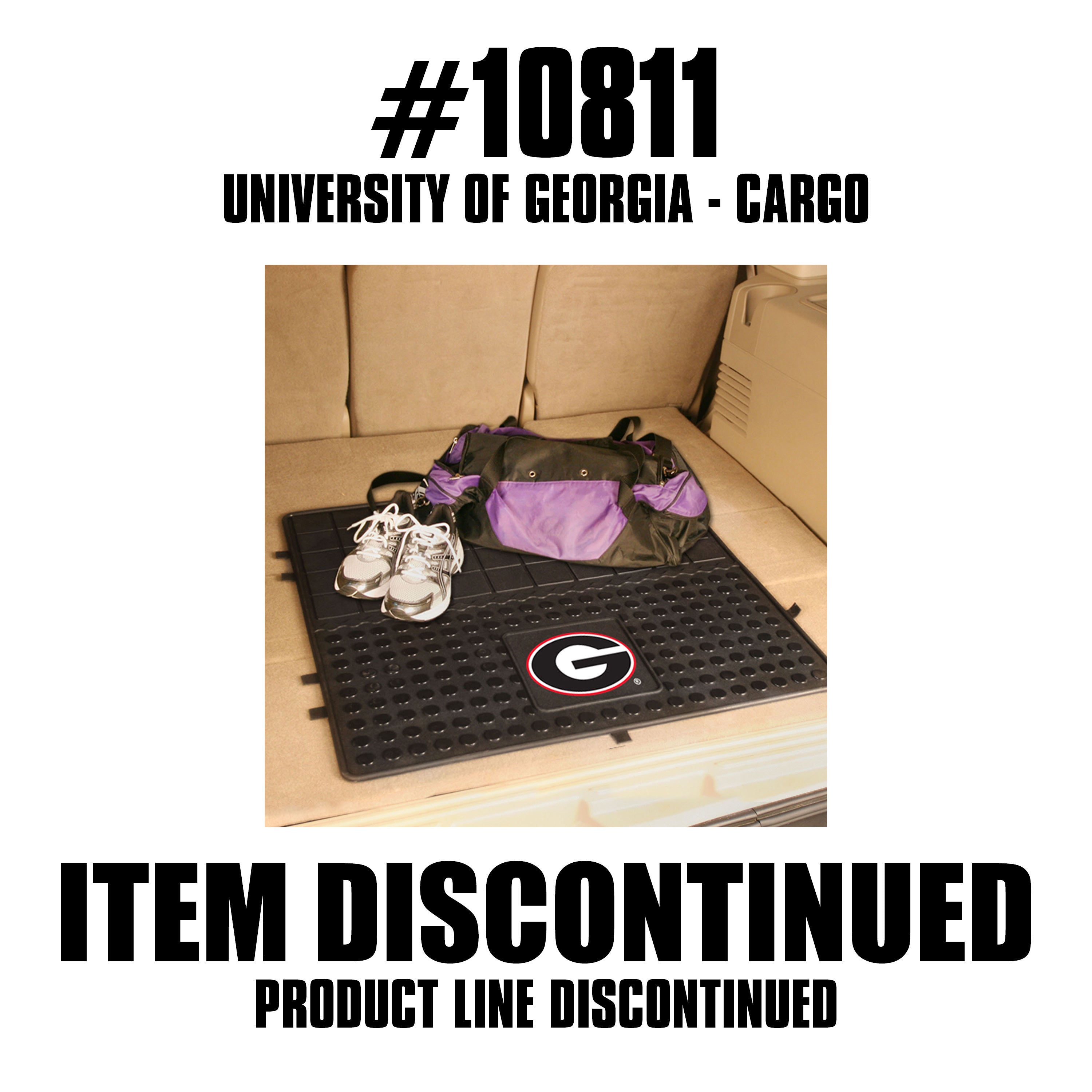 Georgia Bulldogs Heavy Duty Cargo Mat 31"x31"