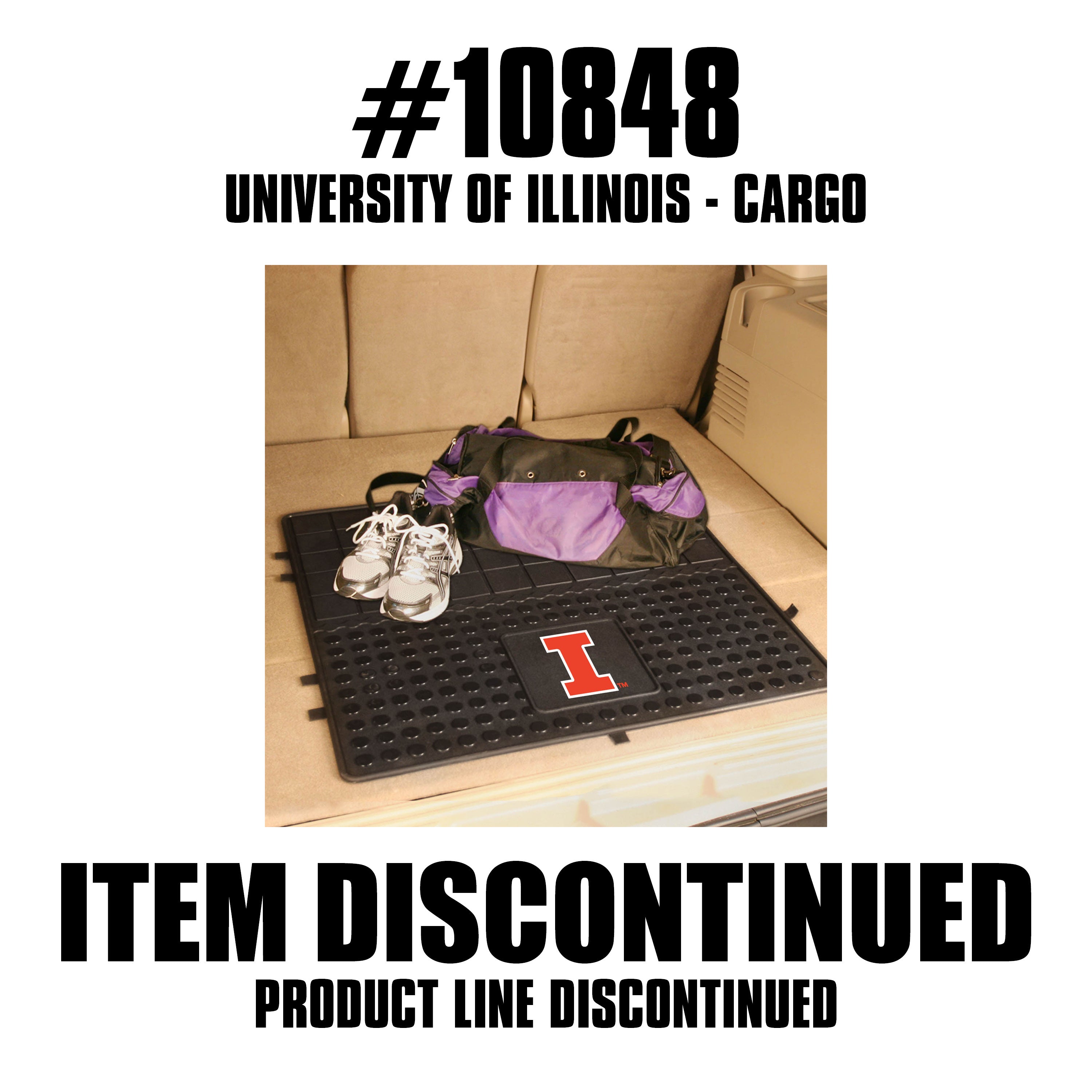 Illinois Illini Heavy Duty Cargo Mat 31"x31"