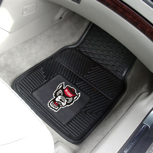 NC State Wolfpack Heavy Duty Car Mat Set - 2 Pieces - NC State