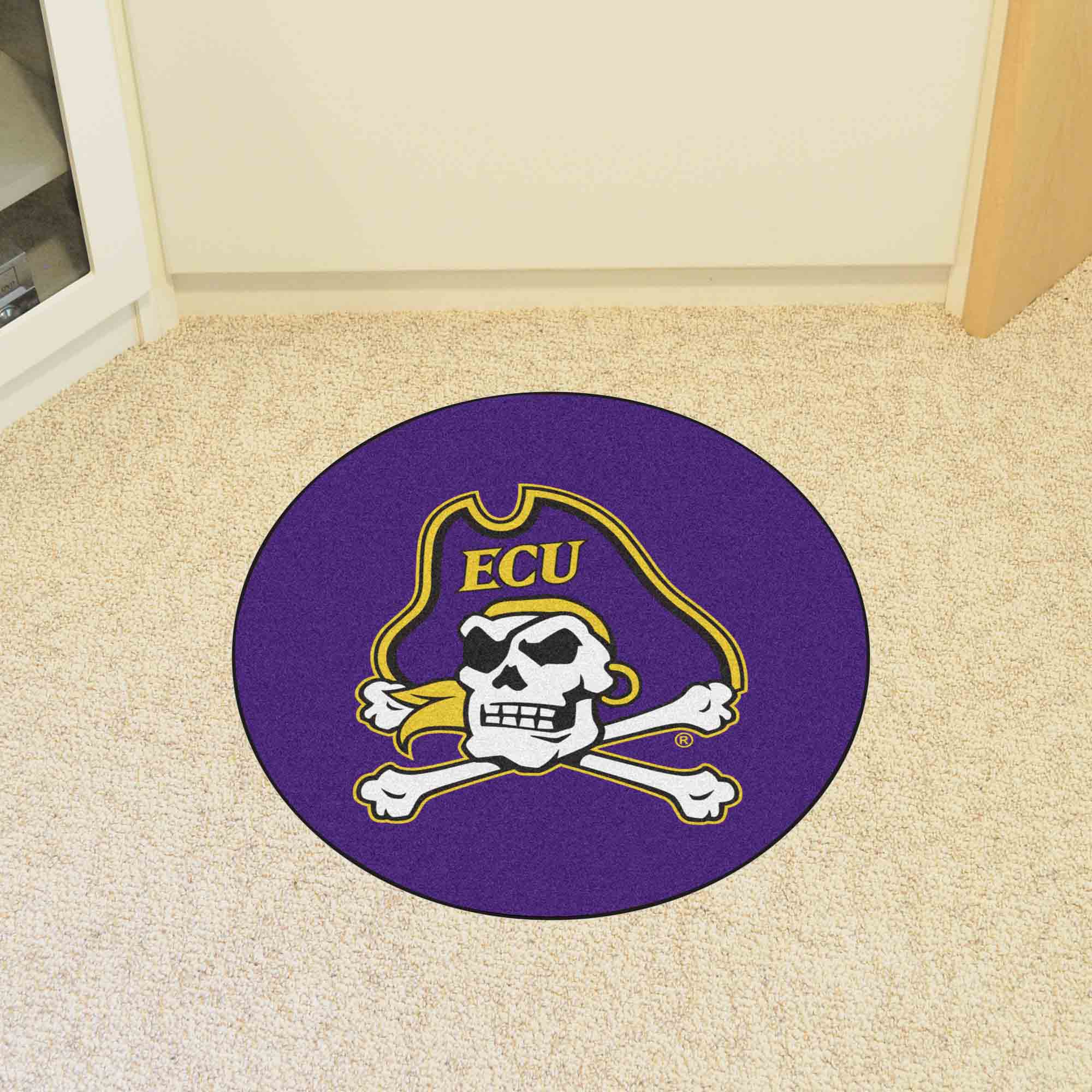 East Carolina Pirates Round Rug