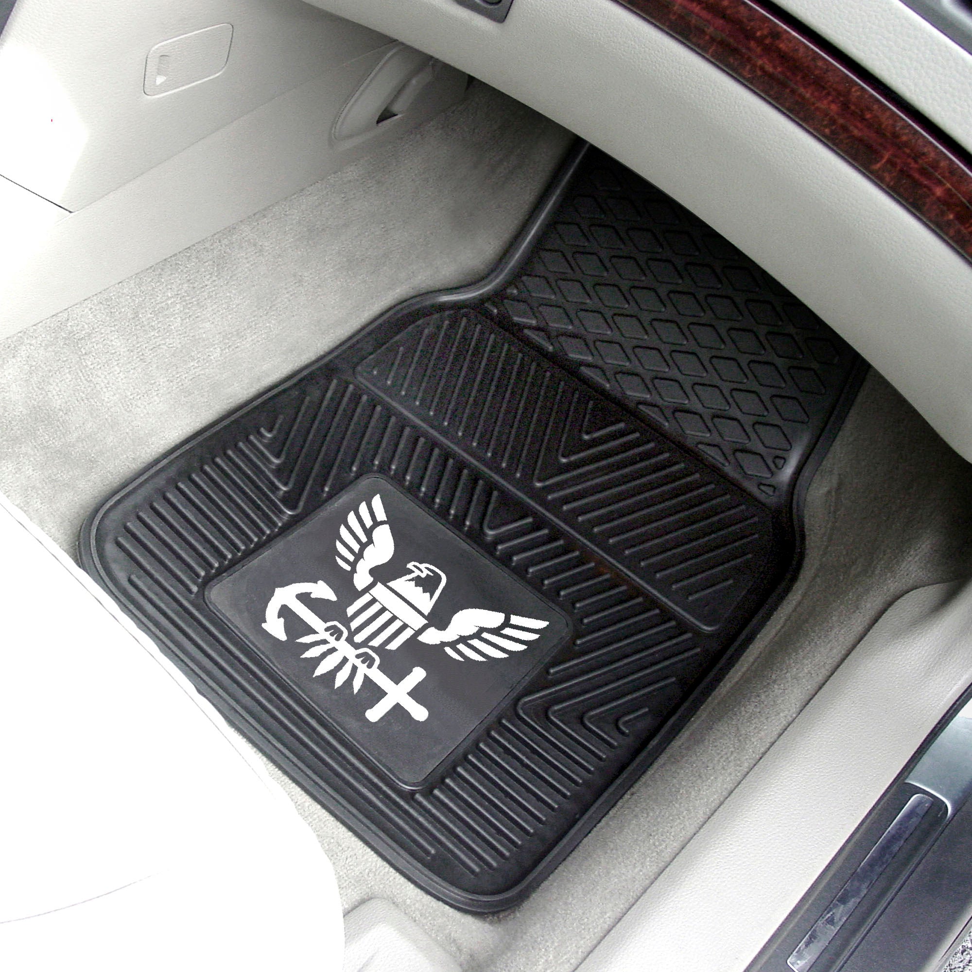 U.S. Navy Heavy Duty Car Mat Set - 2 Pieces