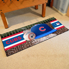 Chicago Cubs Baseball Runner Rug - 30in. x 72in. - Chicago Cubs