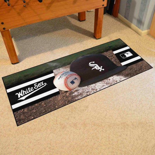 Chicago White Sox Baseball Runner Rug - 30in. x 72in. - Chicago White Sox