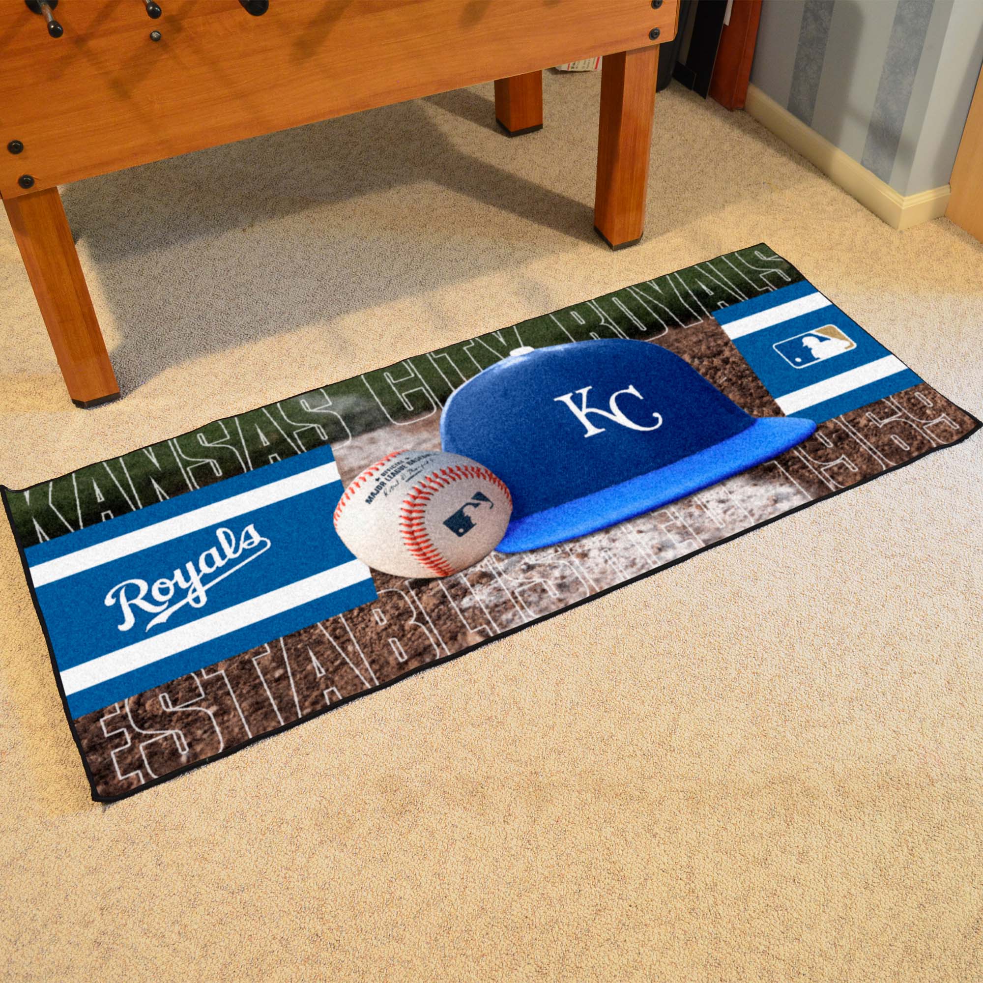 Kansas City Royals Baseball Runner Rug - 30in. x 72in.