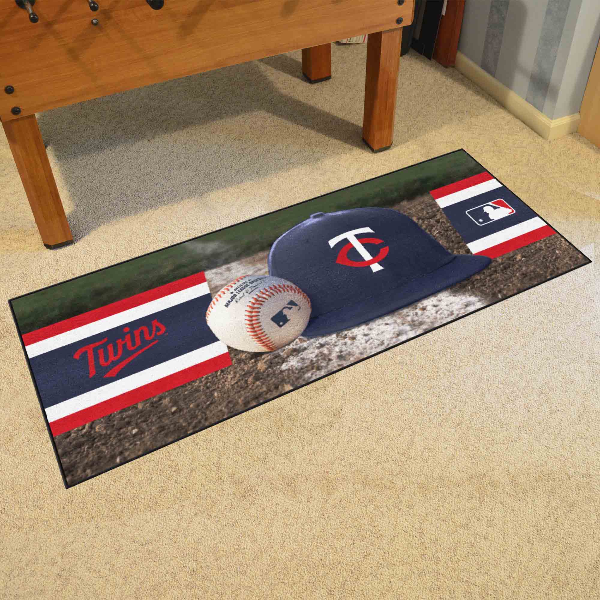 Minnesota Twins Baseball Runner Rug - 30in. x 72in. - Minnesota Twins