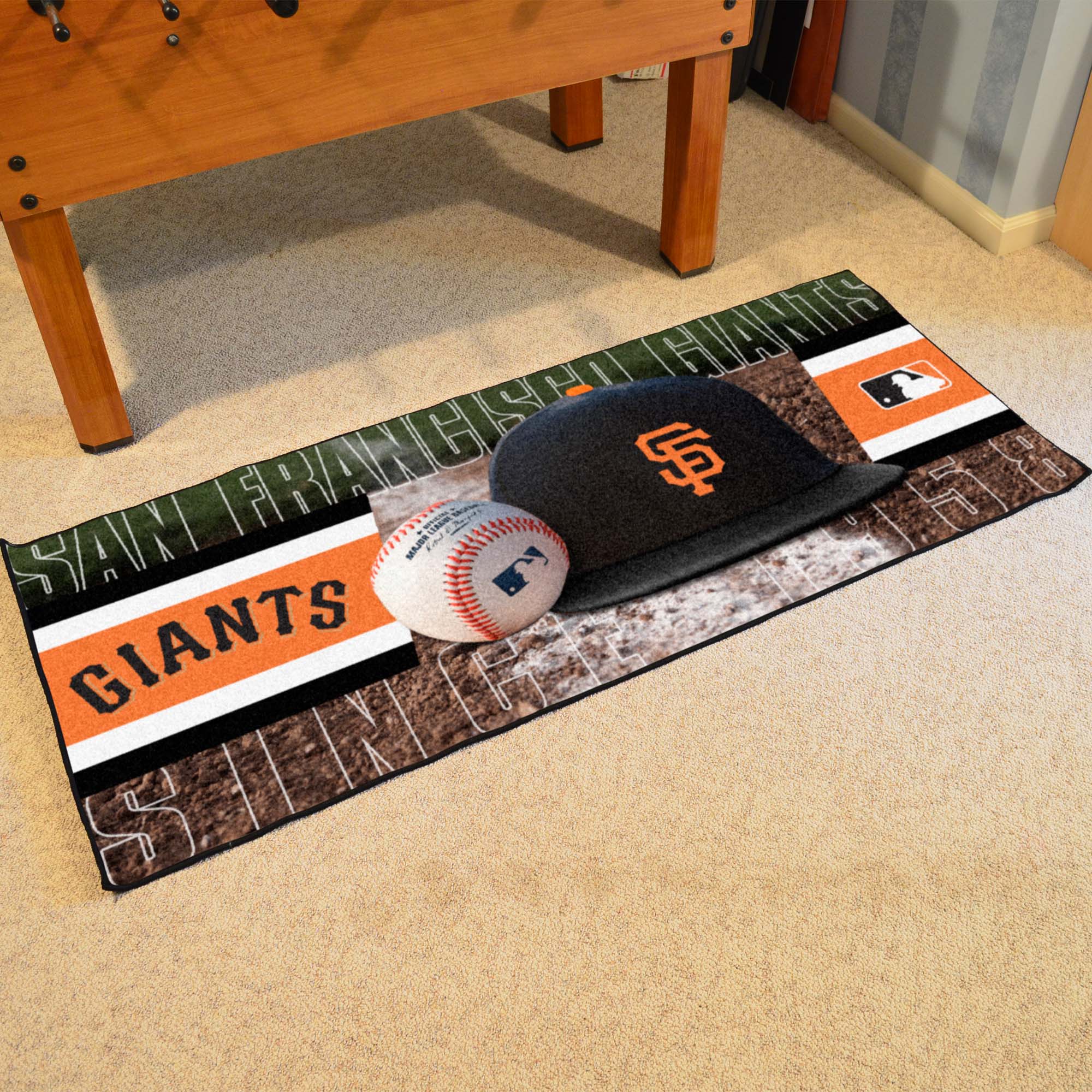 San Francisco Giants Baseball Runner Rug - 30in. x 72in.