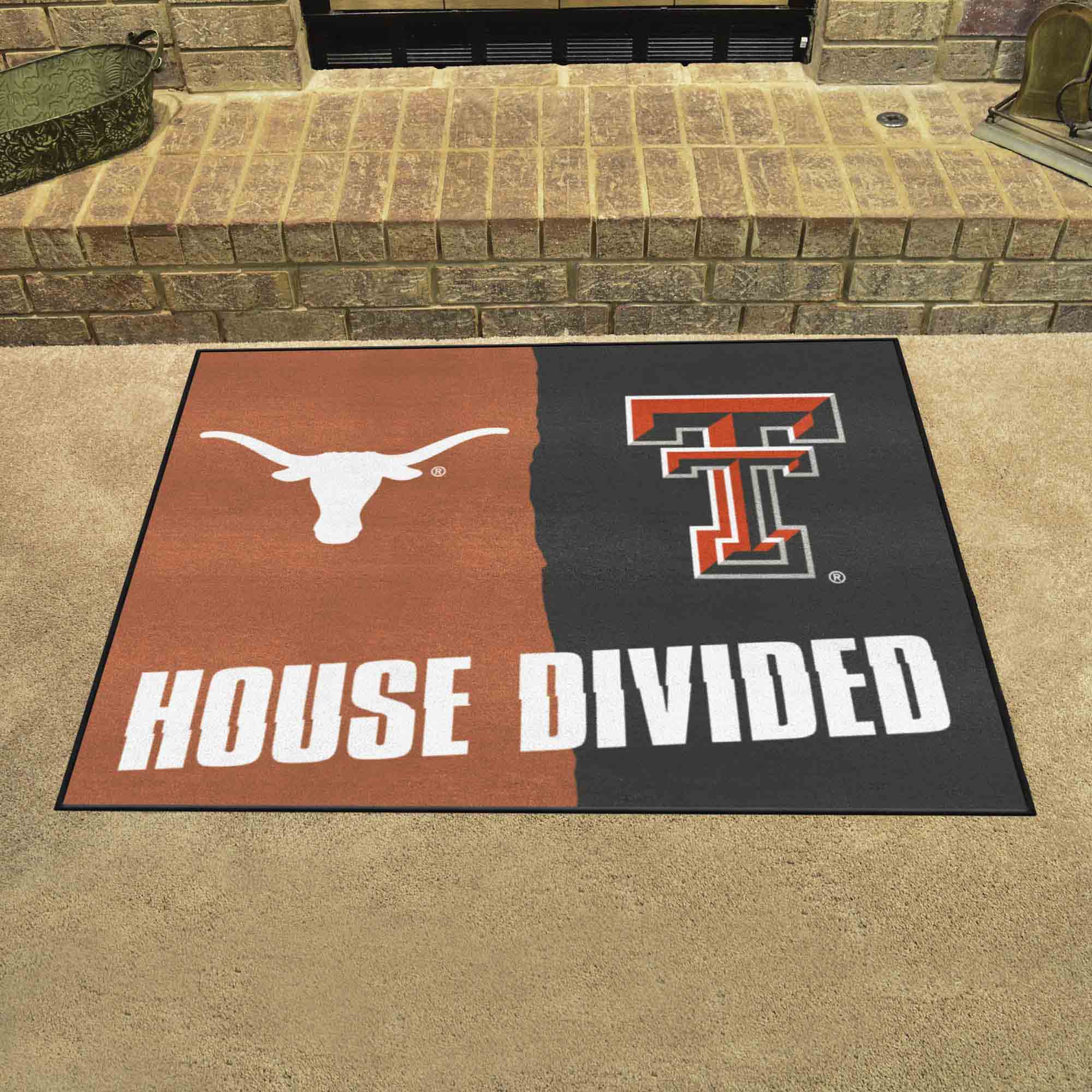 House Divided - Texas / Texas Tech House Divided House Divided Rug - 34 in. x 42.5 in. - House Divided - Texas / Texas Tech