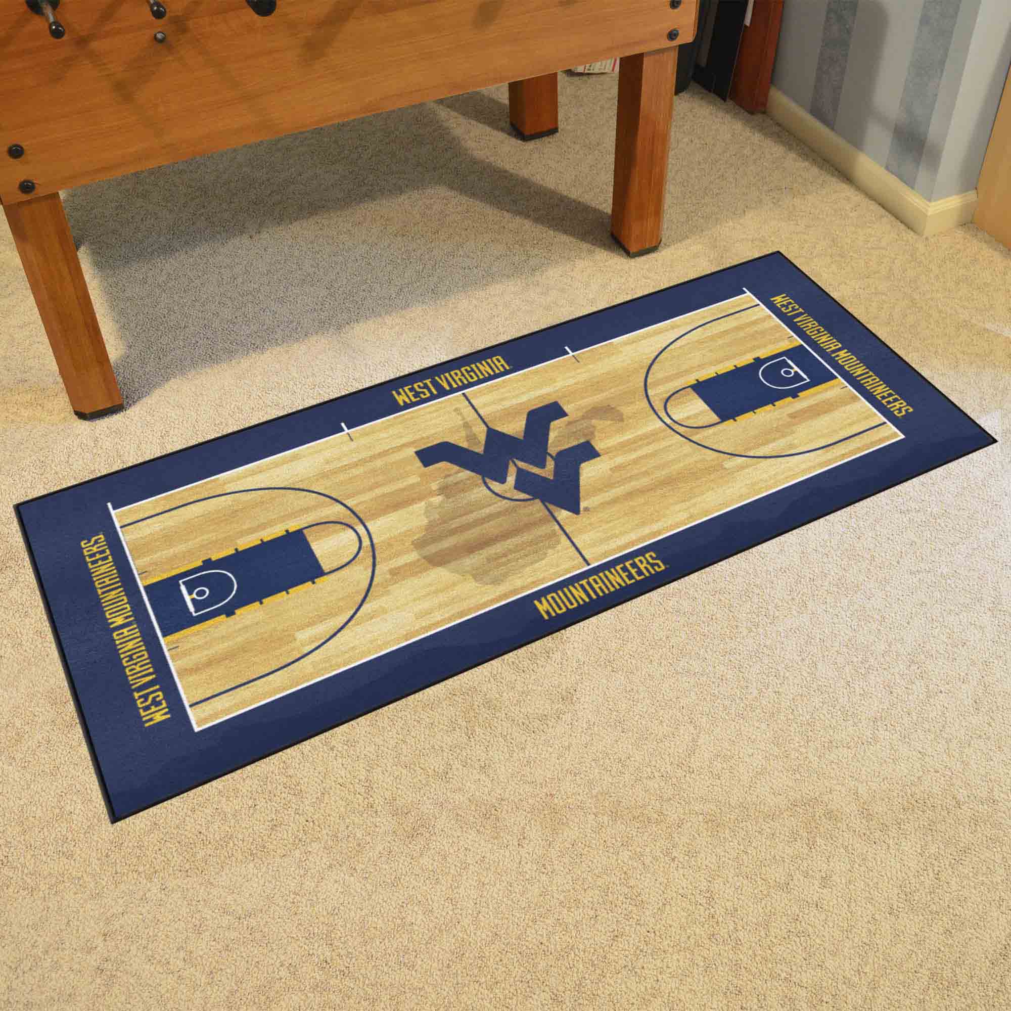 West Virginia Mountaineers Court Runner Rug - 30in. x 72in.