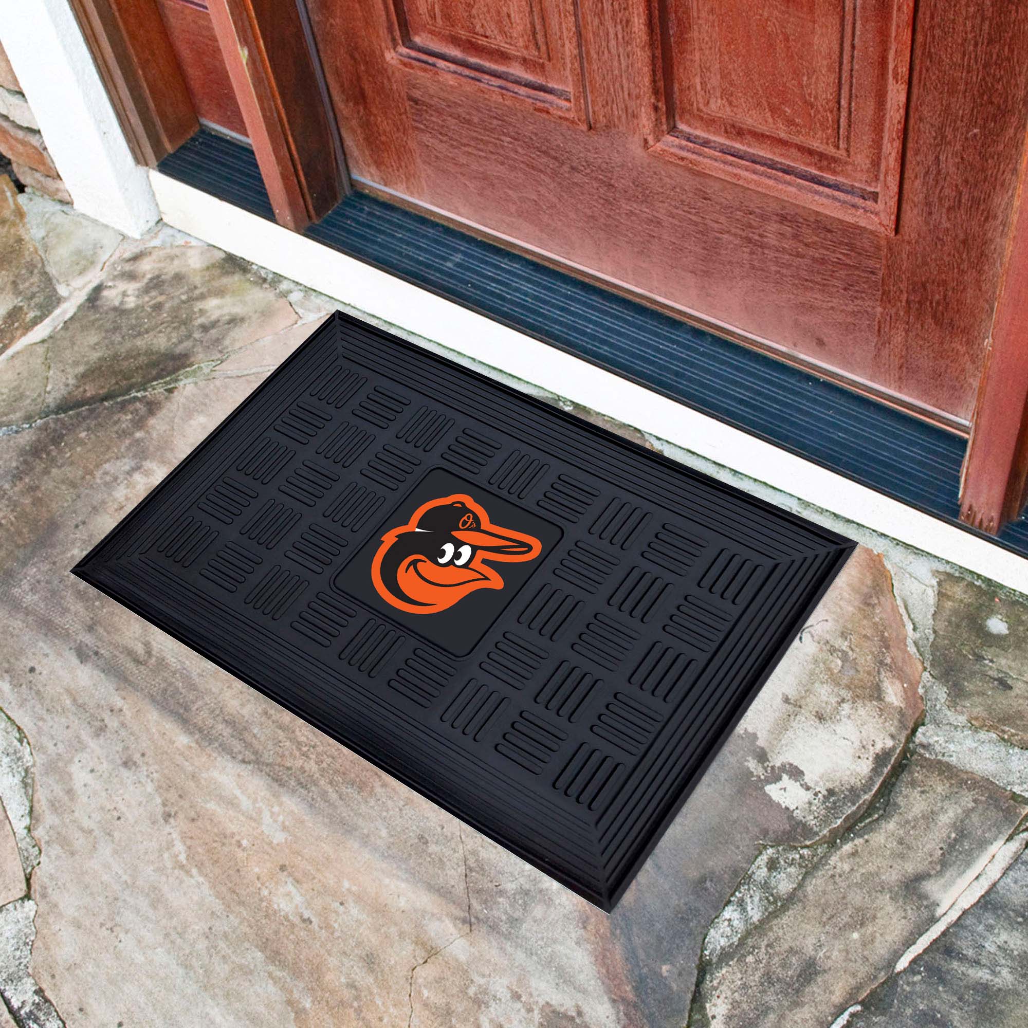 Baltimore Orioles Heavy Duty Vinyl Medallion Door Mat - 19.5in. x 31in. - Baltimore Orioles