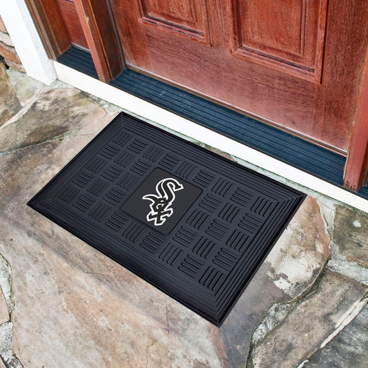 Chicago White Sox Heavy Duty Vinyl Medallion Door Mat - 19.5in. x 31in. - Chicago White Sox