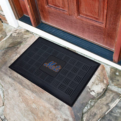 New York Mets Heavy Duty Vinyl Medallion Door Mat - 19.5in. x 31in. - New York Mets