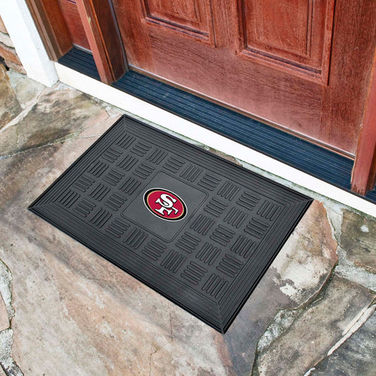 San Francisco 49ers Heavy Duty Vinyl Medallion Door Mat - 19.5in. x 31in.