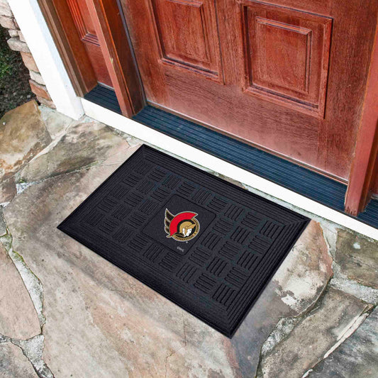 Ottawa Senators Heavy Duty Vinyl Medallion Door Mat - 19.5in. x 31in.