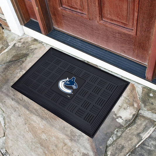 Vancouver Canucks Heavy Duty Vinyl Medallion Door Mat - 19.5in. x 31in.