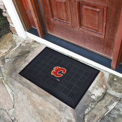 Calgary Flames Heavy Duty Vinyl Medallion Door Mat - 19.5in. x 31in. - Calgary Flames