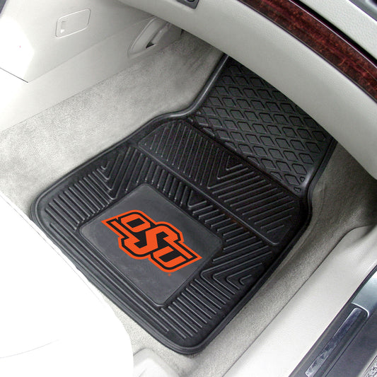 Oklahoma State Cowboys Heavy Duty Car Mat Set - 2 Pieces - Oklahoma State