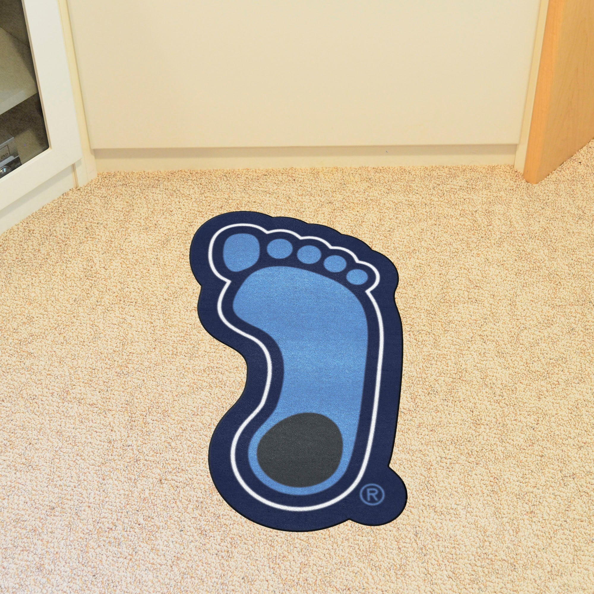 North Carolina Tar Heels Mascot Rug, Tar Heel Logo