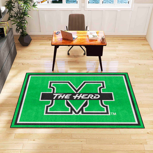 Marshall Thundering Herd 5ft. x 8 ft. Plush Area Rug