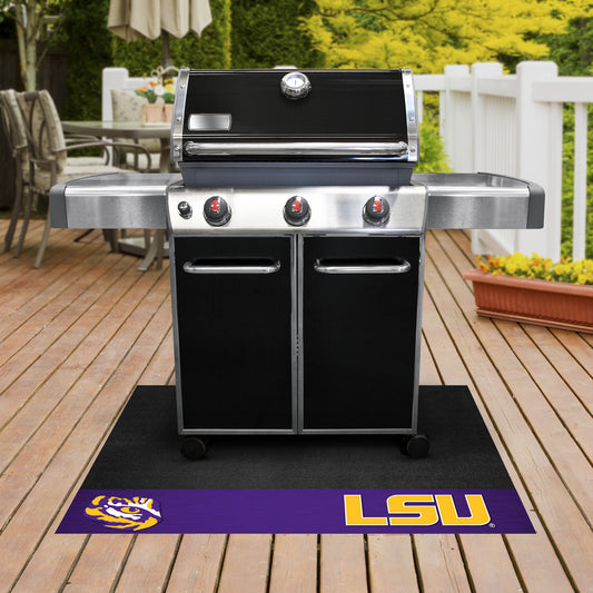 LSU Tigers Vinyl Grill Mat - 26in. x 42in.