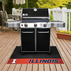 Illinois Illini Vinyl Grill Mat - 26in. x 42in.